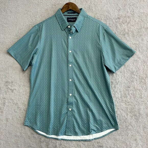 NEW Jachs New York Men's L Short-Sleeved Shirt Lightweight 4-Way Stretch Care - Picture 3 of 10